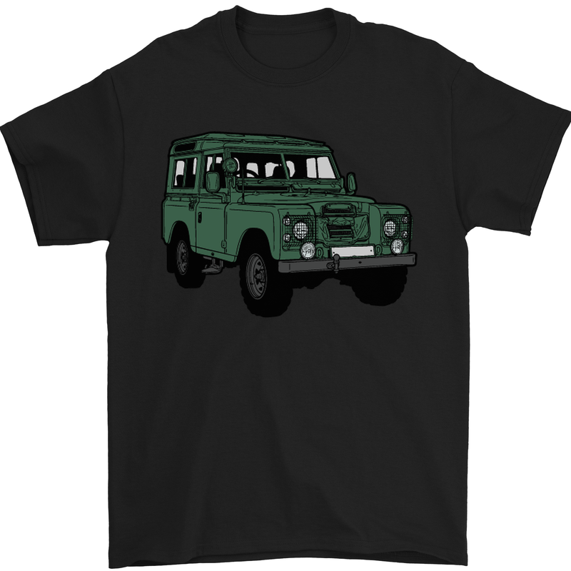 4X4 Off Road Roading 4 Wheel Drive Mens T-Shirt Cotton Gildan Black