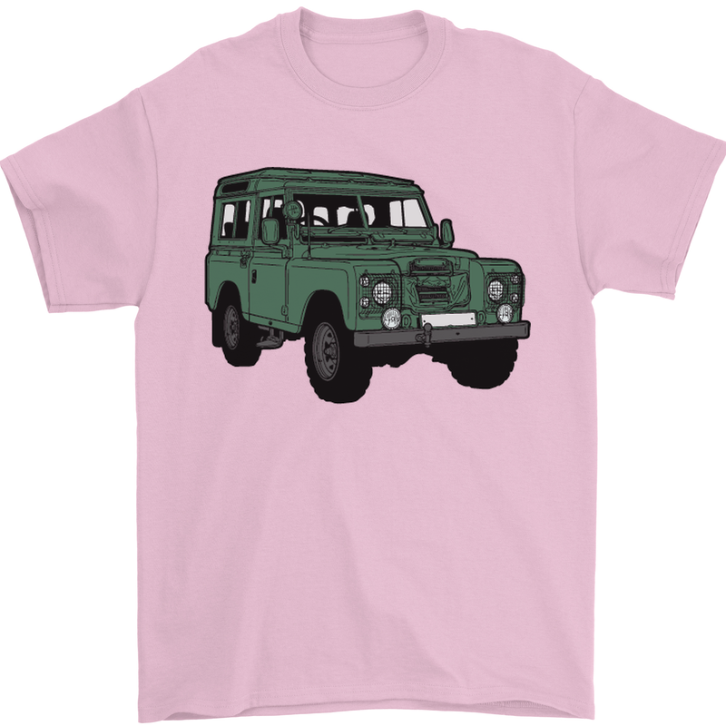 4X4 Off Road Roading 4 Wheel Drive Mens T-Shirt Cotton Gildan Light Pink