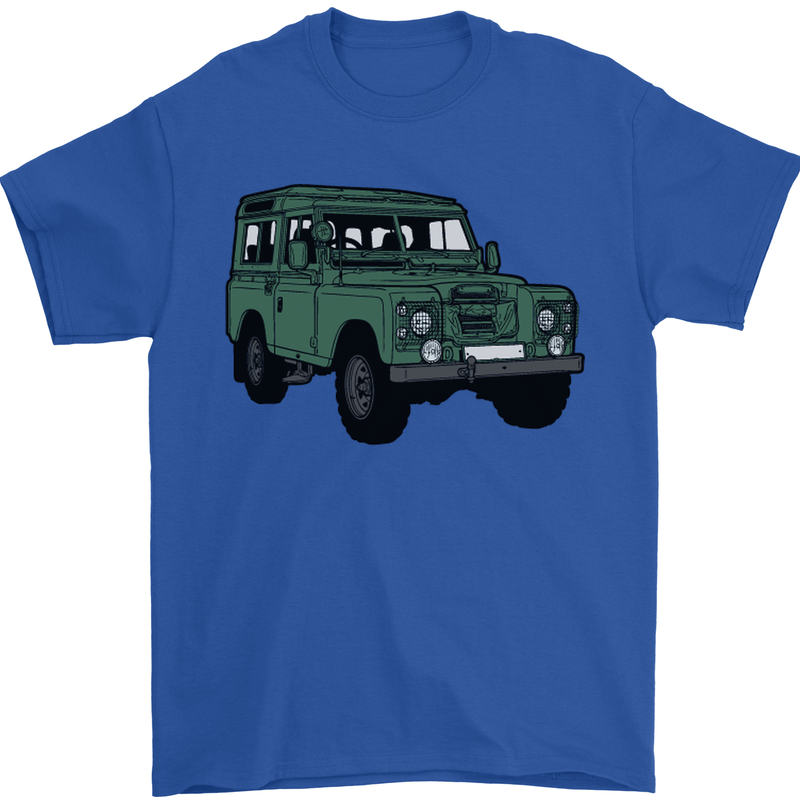 4X4 Off Road Roading 4 Wheel Drive Mens T-Shirt Cotton Gildan Royal Blue