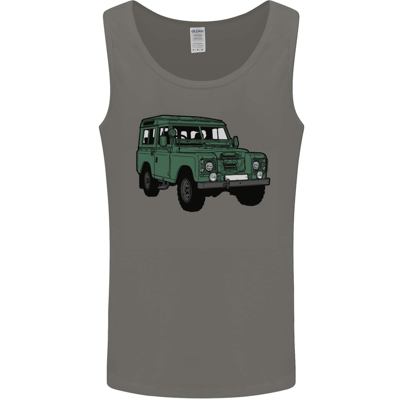 4X4 Off Road Roading 4 Wheel Drive Mens Vest Tank Top Charcoal