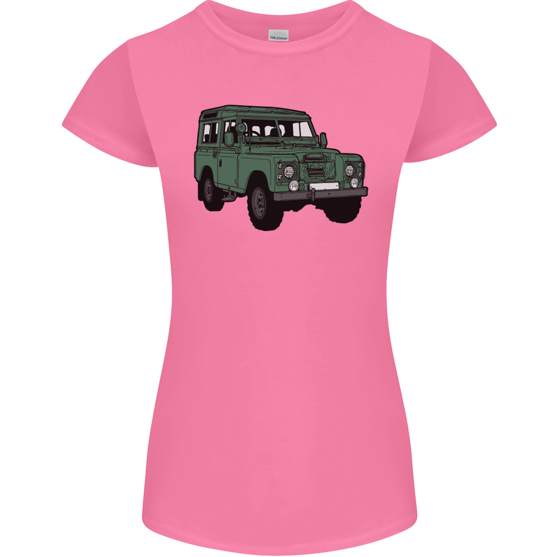 4X4 Off Road Roading 4 Wheel Drive Womens Petite Cut T-Shirt Azalea