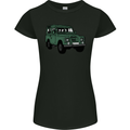 4X4 Off Road Roading 4 Wheel Drive Womens Petite Cut T-Shirt Black
