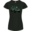 4X4 Off Road Roading 4 Wheel Drive Womens Petite Cut T-Shirt Black