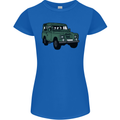 4X4 Off Road Roading 4 Wheel Drive Womens Petite Cut T-Shirt Royal Blue