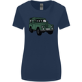 4X4 Off Road Roading 4 Wheel Drive Womens Wider Cut T-Shirt Navy Blue