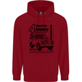 4 Wheel Drive Adventure 4X4 Off Road Childrens Kids Hoodie Red