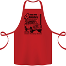 4 Wheel Drive Adventure 4X4 Off Road Cotton Apron 100% Organic Red
