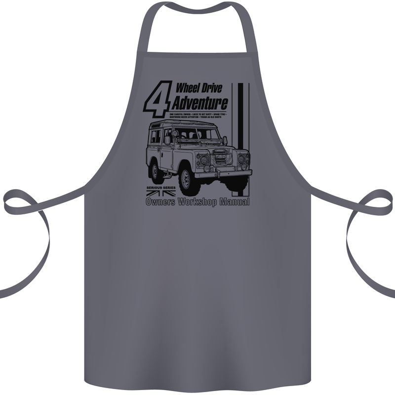 4 Wheel Drive Adventure 4X4 Off Road Cotton Apron 100% Organic Steel