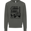 4 Wheel Drive Adventure 4X4 Off Road Kids Sweatshirt Jumper Storm Grey