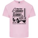 4 Wheel Drive Adventure 4X4 Off Road Kids T-Shirt Childrens Light Pink