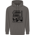 4 Wheel Drive Adventure 4X4 Off Road Mens 80% Cotton Hoodie Charcoal