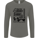 4 Wheel Drive Adventure 4X4 Off Road Mens Long Sleeve T-Shirt Charcoal