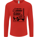 4 Wheel Drive Adventure 4X4 Off Road Mens Long Sleeve T-Shirt Red