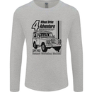 4 Wheel Drive Adventure 4X4 Off Road Mens Long Sleeve T-Shirt Sports Grey