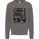 4 Wheel Drive Adventure 4X4 Off Road Mens Sweatshirt Jumper Charcoal