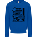 4 Wheel Drive Adventure 4X4 Off Road Mens Sweatshirt Jumper Royal Blue