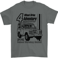 4 Wheel Drive Adventure 4X4 Off Road Mens T-Shirt Cotton Gildan Charcoal
