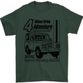 4 Wheel Drive Adventure 4X4 Off Road Mens T-Shirt Cotton Gildan Forest Green