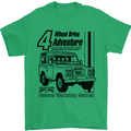 4 Wheel Drive Adventure 4X4 Off Road Mens T-Shirt Cotton Gildan Irish Green