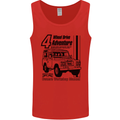 4 Wheel Drive Adventure 4X4 Off Road Mens Vest Tank Top Red