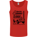 4 Wheel Drive Adventure 4X4 Off Road Mens Vest Tank Top Red