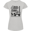 4 Wheel Drive Adventure 4X4 Off Road Womens Petite Cut T-Shirt Sports Grey