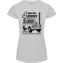 4 Wheel Drive Adventure 4X4 Off Road Womens Petite Cut T-Shirt Sports Grey