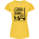 4 Wheel Drive Adventure 4X4 Off Road Womens Petite Cut T-Shirt Yellow