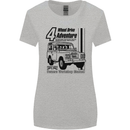 4 Wheel Drive Adventure 4X4 Off Road Womens Wider Cut T-Shirt Sports Grey