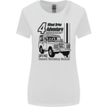 4 Wheel Drive Adventure 4X4 Off Road Womens Wider Cut T-Shirt White