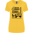 4 Wheel Drive Adventure 4X4 Off Road Womens Wider Cut T-Shirt Yellow