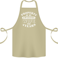 4 Year Wedding Anniversary 4th Funny Wife Cotton Apron 100% Organic Khaki