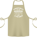 4 Year Wedding Anniversary 4th Funny Wife Cotton Apron 100% Organic Khaki