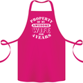 4 Year Wedding Anniversary 4th Funny Wife Cotton Apron 100% Organic Pink