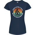 4 Year Wedding Anniversary 4th Marriage Womens Petite Cut T-Shirt Navy Blue