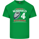 4 Year Wedding Anniversary 4th Rugby Mens Cotton T-Shirt Tee Top Irish Green