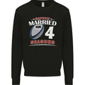 4 Year Wedding Anniversary 4th Rugby Mens Sweatshirt Jumper Black