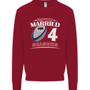 4 Year Wedding Anniversary 4th Rugby Mens Sweatshirt Jumper Red
