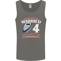 4 Year Wedding Anniversary 4th Rugby Mens Vest Tank Top Charcoal