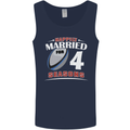 4 Year Wedding Anniversary 4th Rugby Mens Vest Tank Top Navy Blue