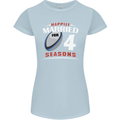 4 Year Wedding Anniversary 4th Rugby Womens Petite Cut T-Shirt Light Blue