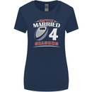 4 Year Wedding Anniversary 4th Rugby Womens Wider Cut T-Shirt Navy Blue