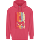 4th Birthday 4 Year Old Level Up Gamming Childrens Kids Hoodie Heliconia