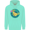 4th Birthday Dinosaur T-Rex 4 Year Old Childrens Kids Hoodie Peppermint