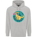 4th Birthday Dinosaur T-Rex 4 Year Old Childrens Kids Hoodie Sports Grey