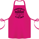 4th Wedding Anniversary 4 Year Funny Wife Cotton Apron 100% Organic Pink