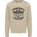 4th Wedding Anniversary 4 Year Funny Wife Mens Sweatshirt Jumper Sand