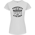 4th Wedding Anniversary 4 Year Funny Wife Womens Petite Cut T-Shirt White