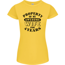 4th Wedding Anniversary 4 Year Funny Wife Womens Petite Cut T-Shirt Yellow