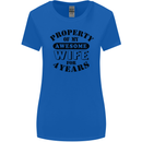 4th Wedding Anniversary 4 Year Funny Wife Womens Wider Cut T-Shirt Royal Blue